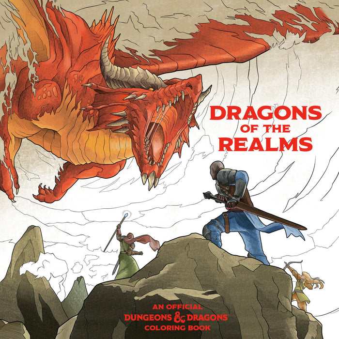 Dragons of the Realms (Dungeons & Dragons): An Official Dungeons & Dragons Coloring Book by Official Dungeons & Dragons Licensed - Paperback cover