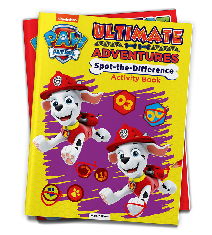 Paw Patrol Ultimate Adventures Spot the difference Activity book by Wonder House Books - Paperback cover