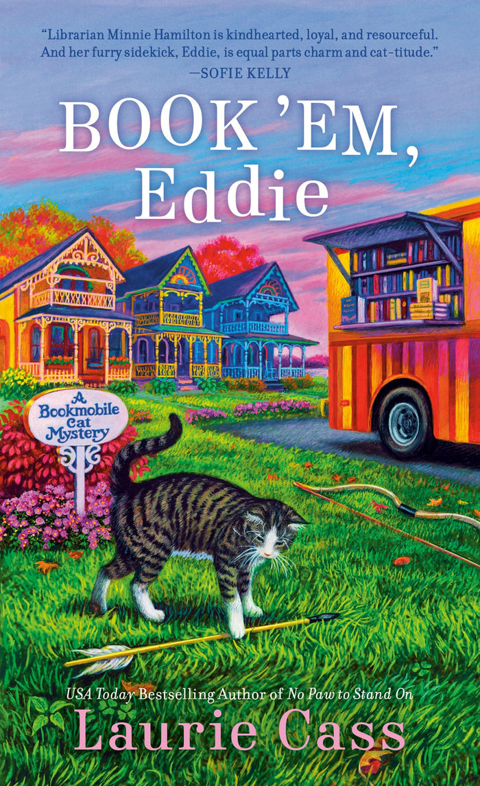 Book 'Em, Eddie (A Bookmobile Cat Mystery) by Laurie Cass - Mass Market Paperback cover