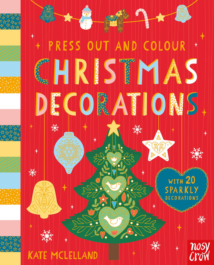 Press Out and Colour: Christmas Decorations by Kate McLelland - Board Book cover