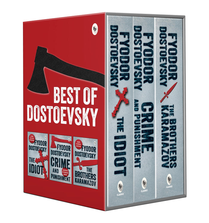 Best of Dostoevsky Boxed Set - Timeless Masterpieces of Fyodor Dostoevsky / Crime and Punishment / The Idiot / Brothers Karamazov, The by Fyodor Dostoevsky - Paperback cover