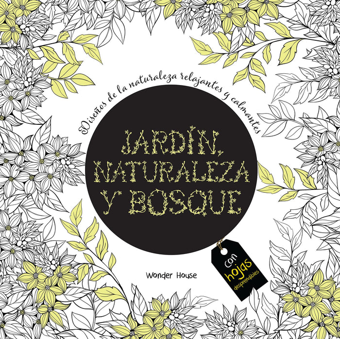 Adult Colouring Books Nature Garden and Forests - Spanish (Spanish Edition) by Wonder House Books - Paperback cover