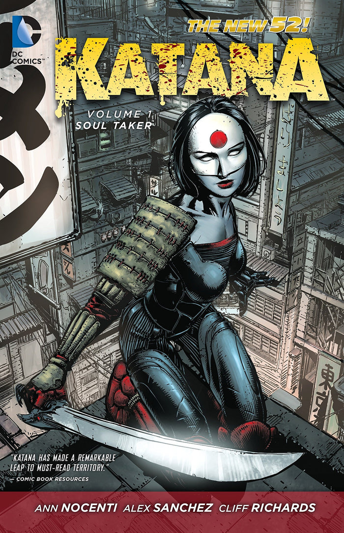 Katana Vol. 1: Soultaker (The New 52) by Ann Nocenti - Paperback cover