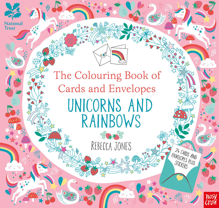 The Colouring Book Card Env Unicorn Rain by Rebecca Jones - Paperback cover