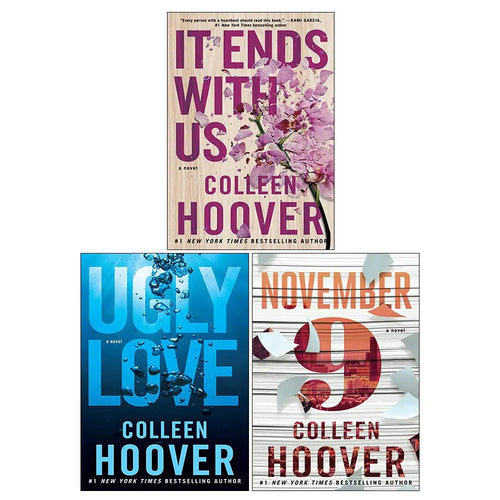 Front cover of Colleen Hoover 3-Book Collection Set featuring It Ends With Us and Ugly Love at bulkbookshop.com