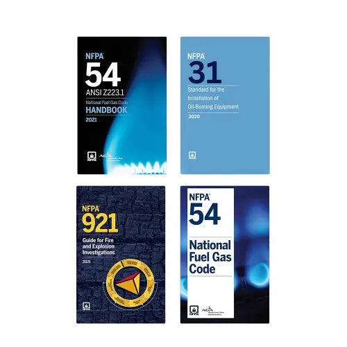 NFPA Fuel Gas and Fire Investigation Code Set NFPA 54 31 921 Safety Standards
