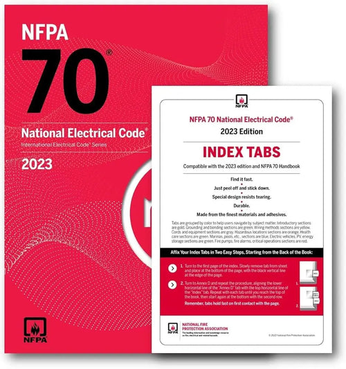 National Electrical Code NEC 2023 Edition with Tabs NFPA 70 Electrical Code Book