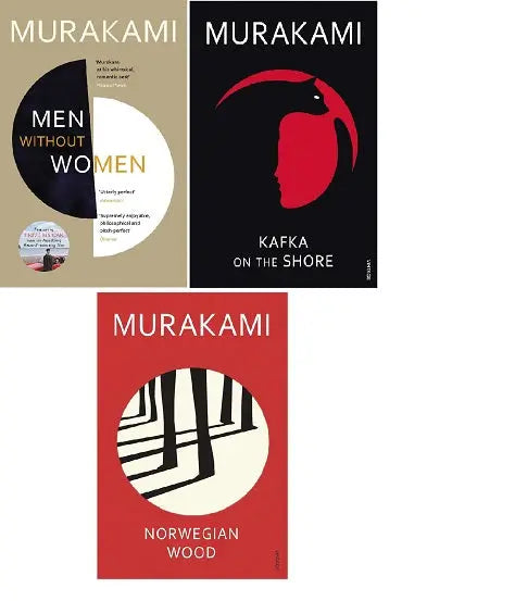 Murakami 3 books set .... Kafka on the Shore + NORWEGIAN WOOD + Men Without Women ... paperback image 1