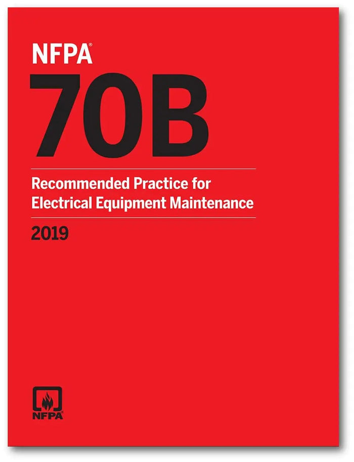 Front cover of NFPA 70B: Recommended Practice for Electrical Equipment Maintenance 2019 Edition at bulkbookshop.com