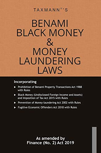 Benami Black Money & Money Laundering Laws by Taxmann - Paperback cover