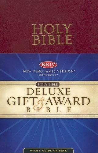 Holy Bible: New King James Version, Red, Leatherflex, Deluxe Gift & Award by Nelson Bibles - Paperback cover