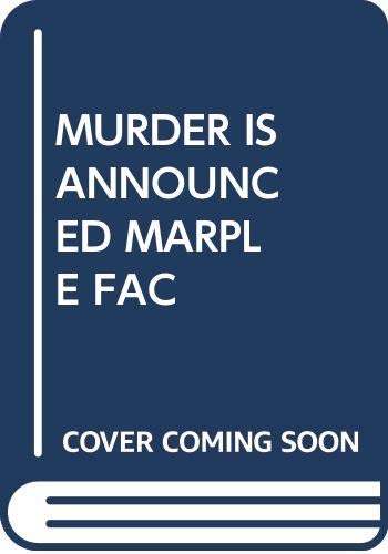 Murder Is Announced Marple Fac by Agatha Christie - Hardcover cover