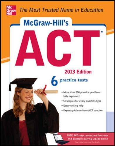 McGraw-Hill's ACT, 2013 Edition by Steven Dulan - Paperback cover
