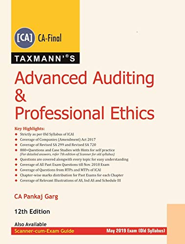 Advanced Auditing & Professional Ethics (CA-Final) (for May 2019 Exam-Old Syllabus) by Pankaj Garg - Paperback cover