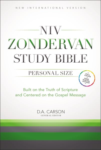 NIV Zondervan Study Bible, Personal Size, Hardcover: Built on the Truth of Scripture and Centered on the Gospel Message - Hardcover cover