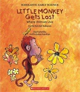 Little Monkey Gets Lost Where Animals Live by Kuntie Ramdat Balkaran - Paperback cover