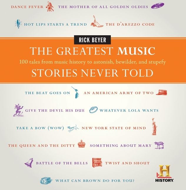 The Greatest Music Stories Never Told by Rick Beyer - Hardcover cover
