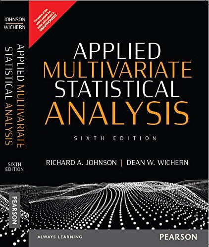 Applied Multivariate Statistical Analysis by Wichern Johnson - Paperback cover