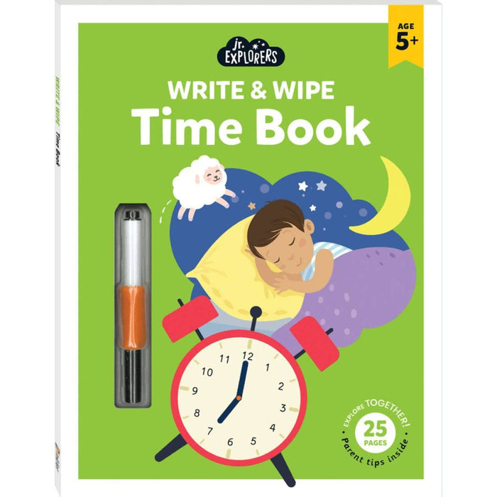 Junior Explorers Write & Wipe Time - Paperback cover