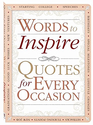 Words to Inspire: Quotes for Every Occasion by Hinkler - Paperback cover