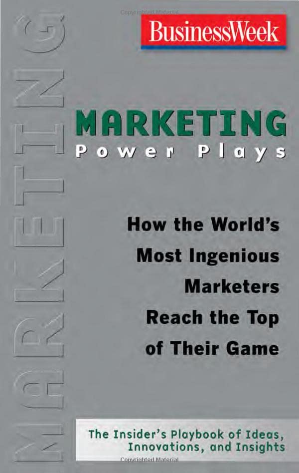Marketing Power Plays by BusinessWeek - Paperback cover