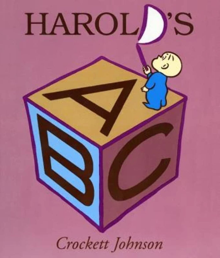 Harold's ABC: The Classic Alphabet Adventure About Learning Letters with a Magical Purple Crayon by Crockett Johnson - Board Book cover