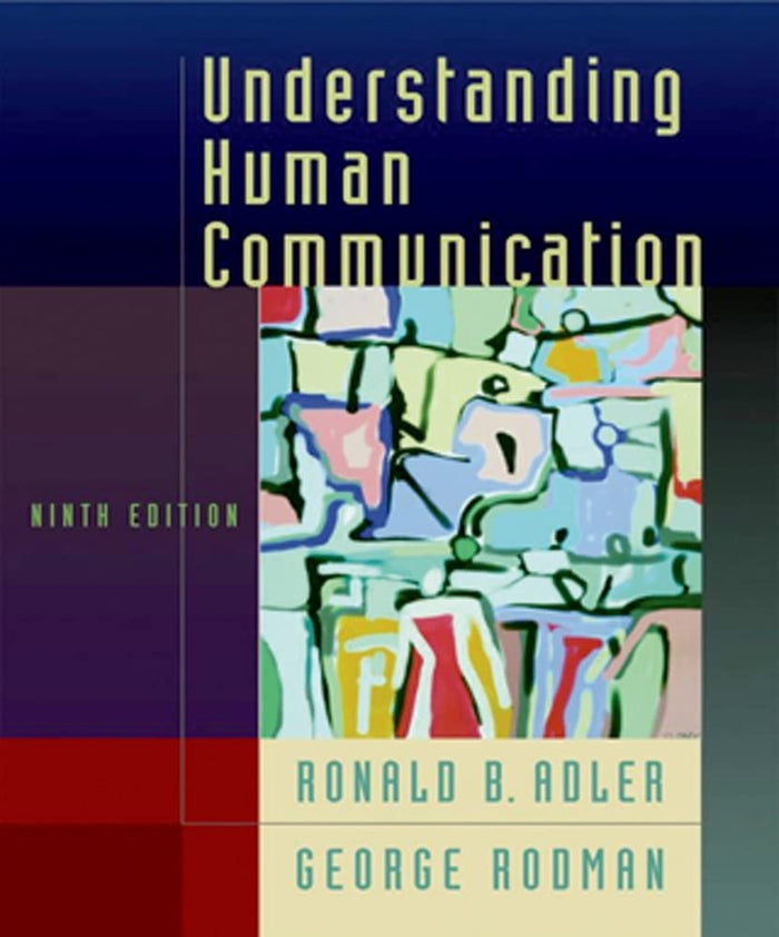 Understanding Human Communication by Ronald B. Adler - Paperback cover