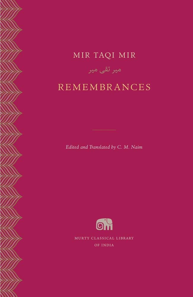 Remembrances by Mir Taqi Mir - Paperback cover