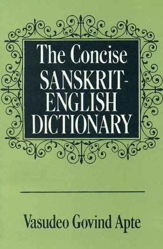 The Concise Sanskrit-English Dictionary by vasudeo-govind-apte - Book cover
