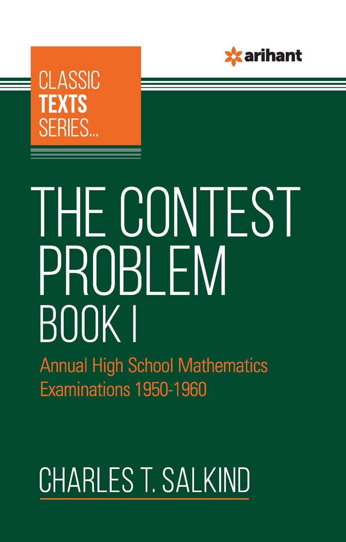 The Contest Problem Book 1 by Charlest T Salkind - Paperback cover