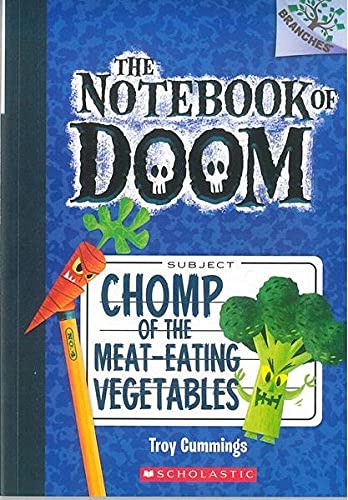 The Notebook Of Doom - 4 Chomp Of The Meat Eating Vegetables by Troy Cummings - Paperback cover