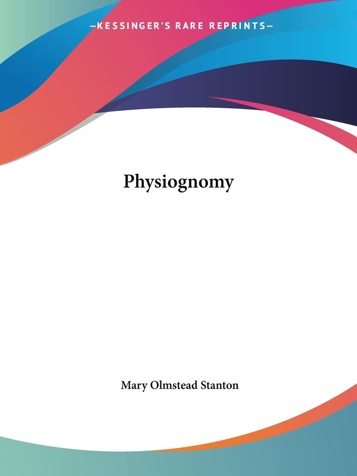 Physiognomy by Mary Olmstead Stanton - Paperback cover