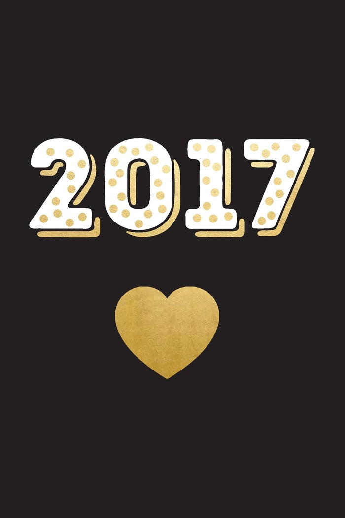 2017: Gold Heart Planner by Creative Notebooks - Paperback cover