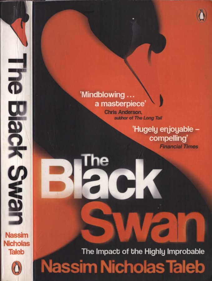 The Black Swan - The Impect Of The Highly Improbable by Nassim Nicholas Taleb - Paperback cover