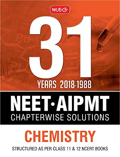 31Years Neet-Aipmt Chapterwise Chemistry by MTG Editorial Board - Paperback cover