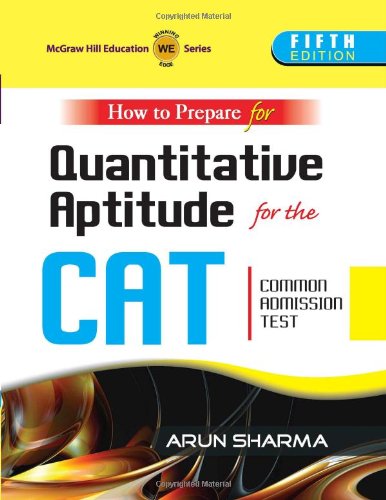 How to Prepare for Quantitative Aptitude for the CAT Common Admission Test by Sharma - Paperback cover