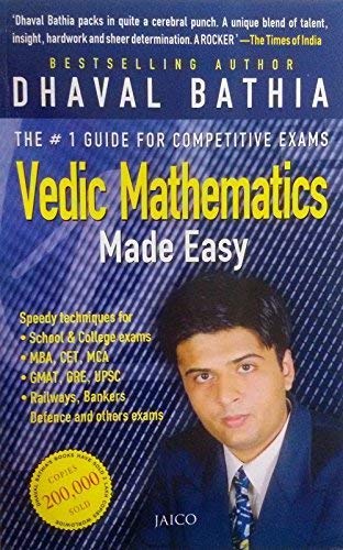 Vedic Mathematics Made Easy by Dhaval Bathia - Book cover