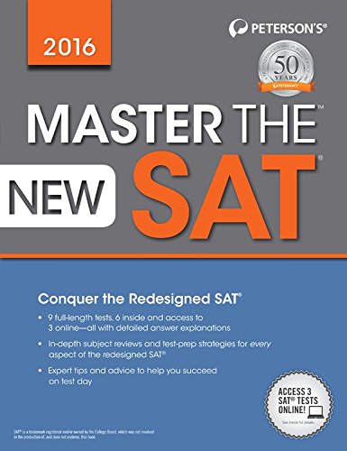Master the New SAT 2016 by Peterson's - Paperback cover