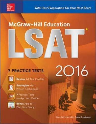 McGraw-Hill Education LSAT 2016 by Drew D. Johnson - Paperback cover