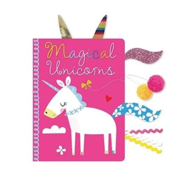 Magical Unicorns Board Book with fabric tabs by Make Believe Ideas - Board Book cover