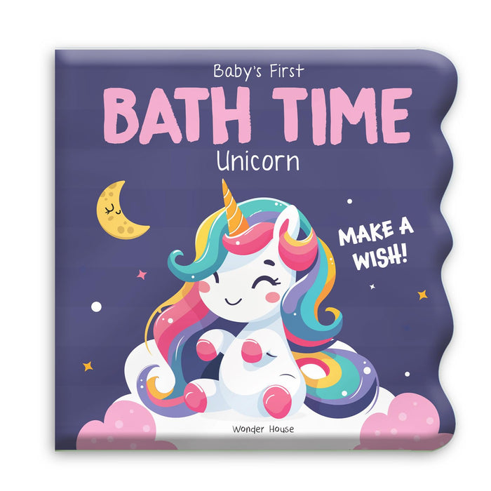 Baby's First Bath Time: Unicorn by Wonder House Books - Bath Book cover