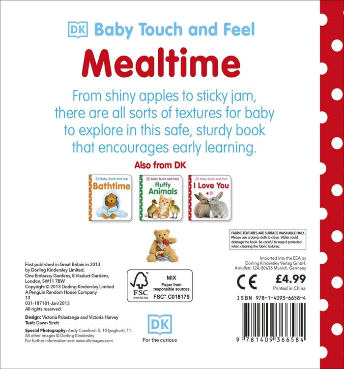 Baby Touch and Feel Mealtime - Paperback cover