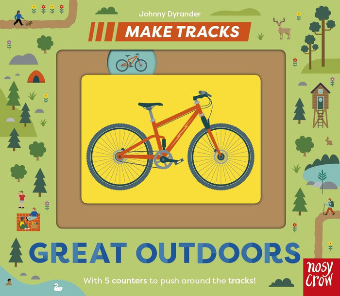 Nosy Crow Make Tracks Great Outdoors. by Johnny Dyrander - Board Book cover