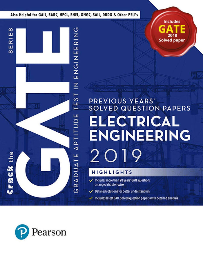 Gate Electrical Engineering, 2019 : Previous Years' Solved Question Papers by Pearson Education - Paperback cover