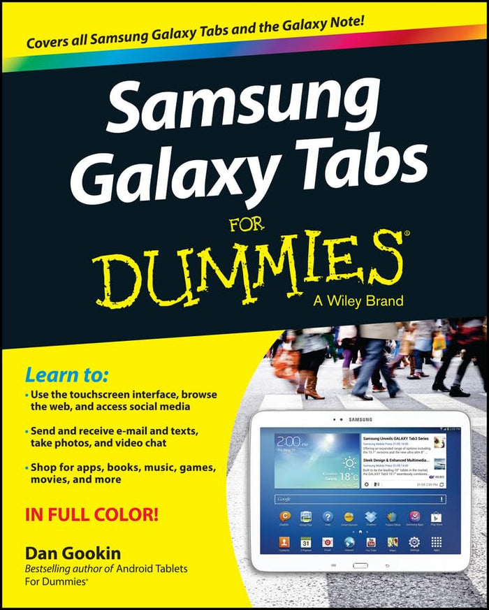 Samsung Galaxy Tabs For Dummies by Dan Gookin - Paperback cover