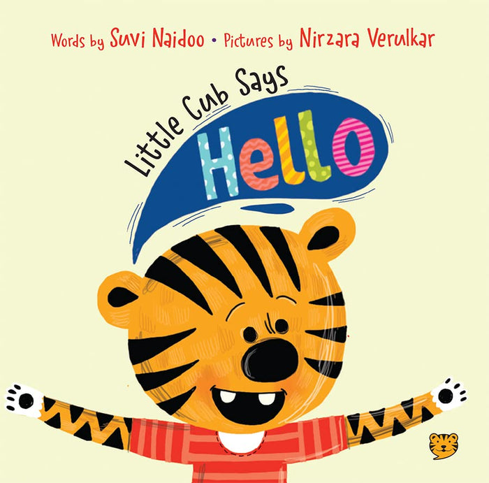 Little Cub Says Hello by Suvi Illus by Verulkar Naidoo - Board Book cover