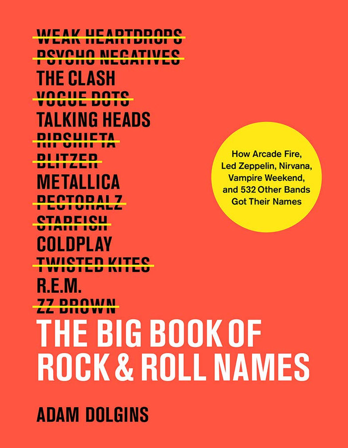 The Big Book of Rock & Roll Names: How Arcade Fire, Led Zeppelin, Nirvana, Vampire Weekend, and 532 Other Bands Got Their Names by Adam Dolgins - Paperback cover