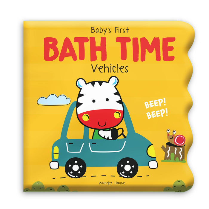 Baby's First Bath Time: Vehicle by Wonder House Books - Bath Book cover