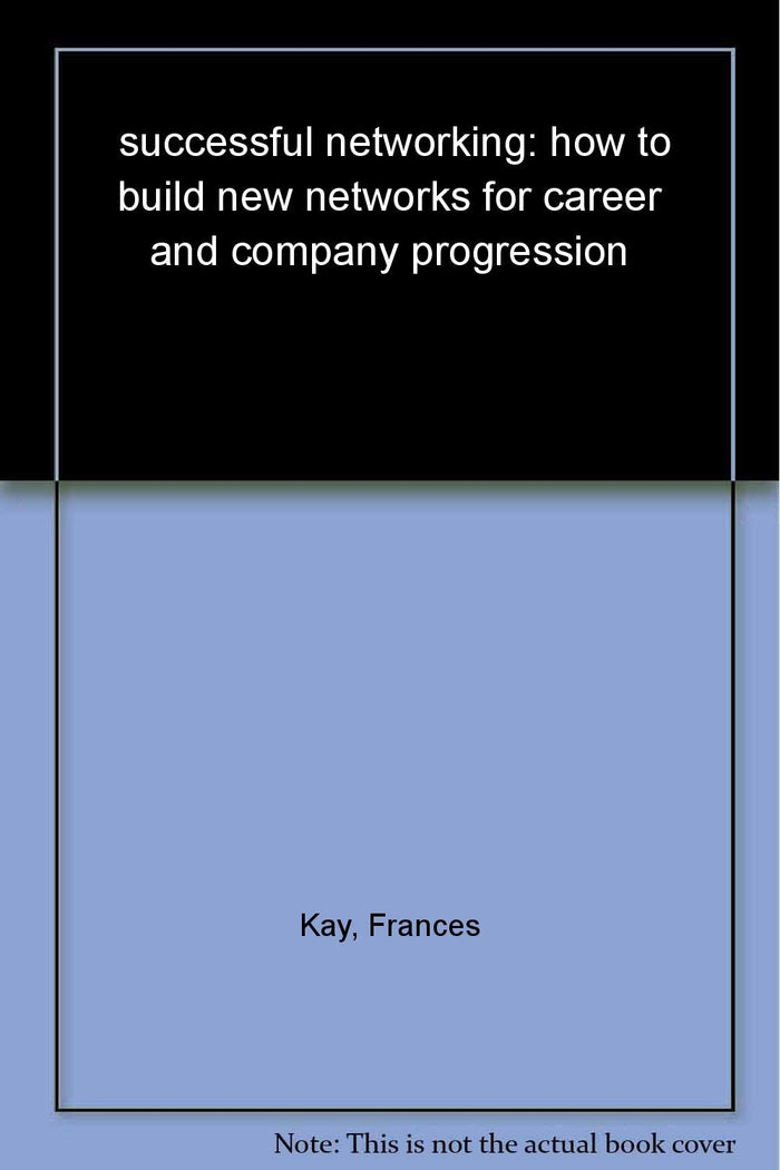 Successful Networking by Frances Kay - Paperback cover