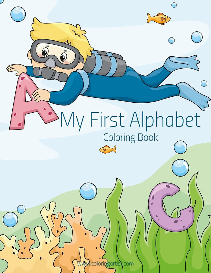 My First Alphabet Coloring Book 1 by Nick Snels - Paperback cover
